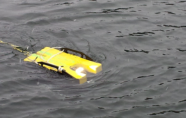 The ROV at the surface.
