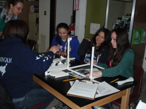 Students in St. Paul construct their ROV.