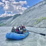 Stewards raft down the Klutina River. The Klutina is a tributary to the Copper River.